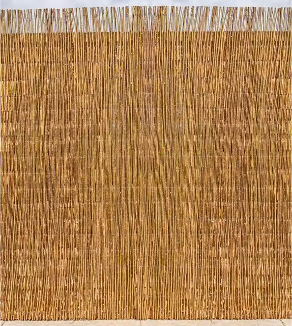 Primrose Woven Willow Garden Privacy Screening Mat, Brown, H: 200 cm