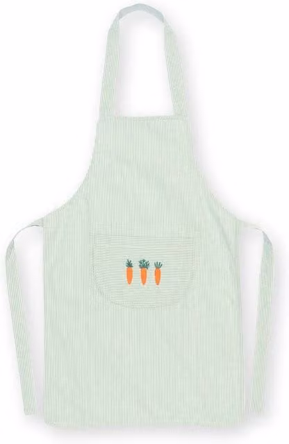 Kite Happy Carrot Unisex Cotton Apron in Green – 1