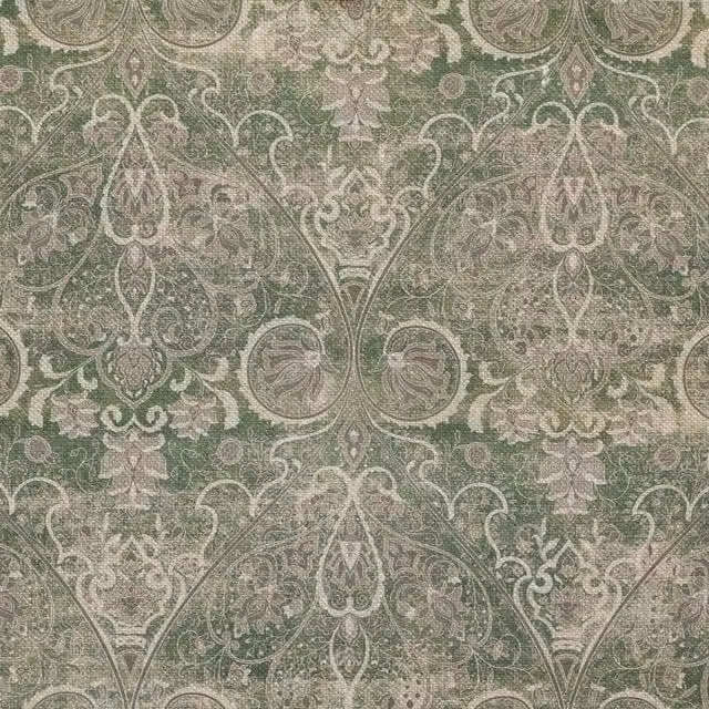 Linda Barker Home Jaipur Printed Emerald Green Cotton Fabric