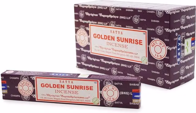 Satya Golden Sunrise Incense Sticks, Purple