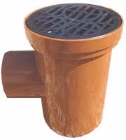 PBSL Group Brown Drainage Bottle Gully with Circular Grid, 110mm, Pack of 10