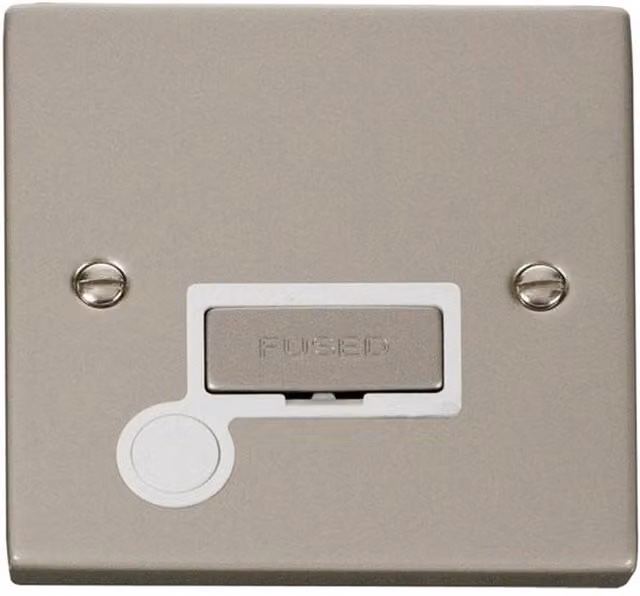 SE HOME White Flush 13A Fused Ingot Connection Socket with Flex