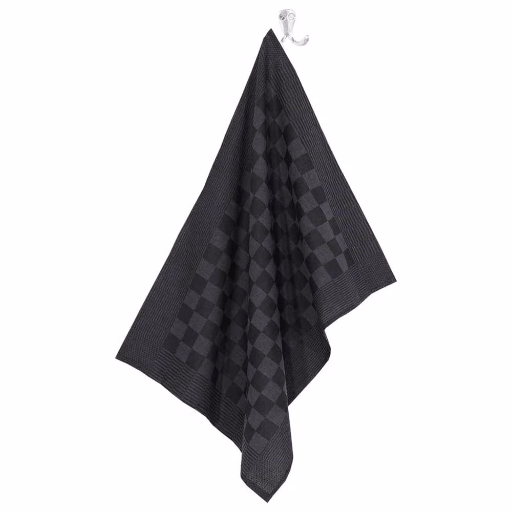Berkfield Home 20 Piece Cotton Towel Set in Black, Grey and Multicolour – 7
