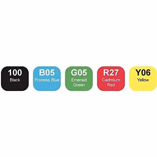 Copic Ciao Brush Marker Pen Set, Multicolour, 6 Pack – 2