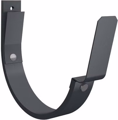 Lindab Flex-Fit Fascia Bracket for 70mm Half Round Steel Gutters, Anthracite Grey