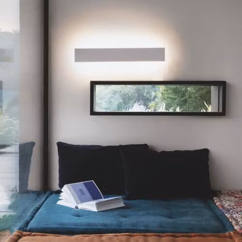 Ideal Lux Zig Zag Integrated LED Wall Lamp, White, 2700K, 53 cm – 2
