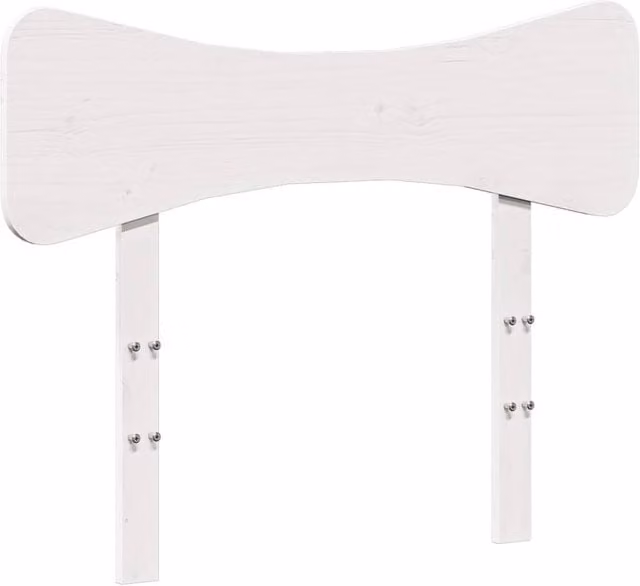 Berkfield Home White Rustic Solid Wood Pine Headboard, Width: 100 cm