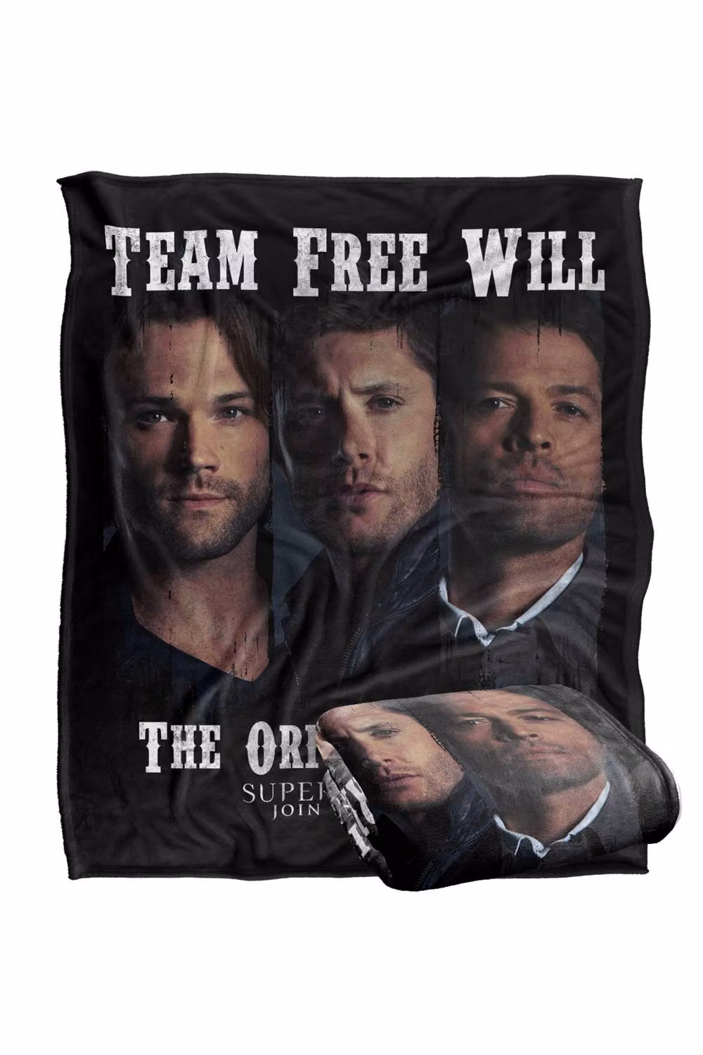 LOGOVISION Supernatural Sam Dean Castiel Original Trio Silky Touch Super Soft Fleece Throw Blanket, Multicolour, W: 152 cm, D: 127 cm – 7