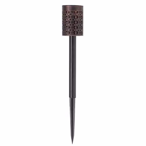 mysmartbuy Set of 8 Solar Powered LED Garden Stake Lights in Black with Warm White Effect, Height: 36 cm – 3