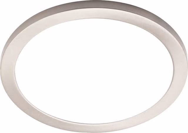 Litecraft Darly 24W LED Round Flush Ceiling or Wall Light in Silver