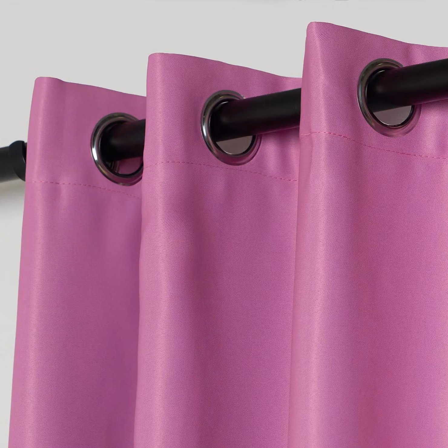 OHS Ombre Eyelet Blackout Kids Curtains, Pair of Pink Thermal Insulating Fabric Panels, Width: 117 cm, Drop: 137 cm – 2