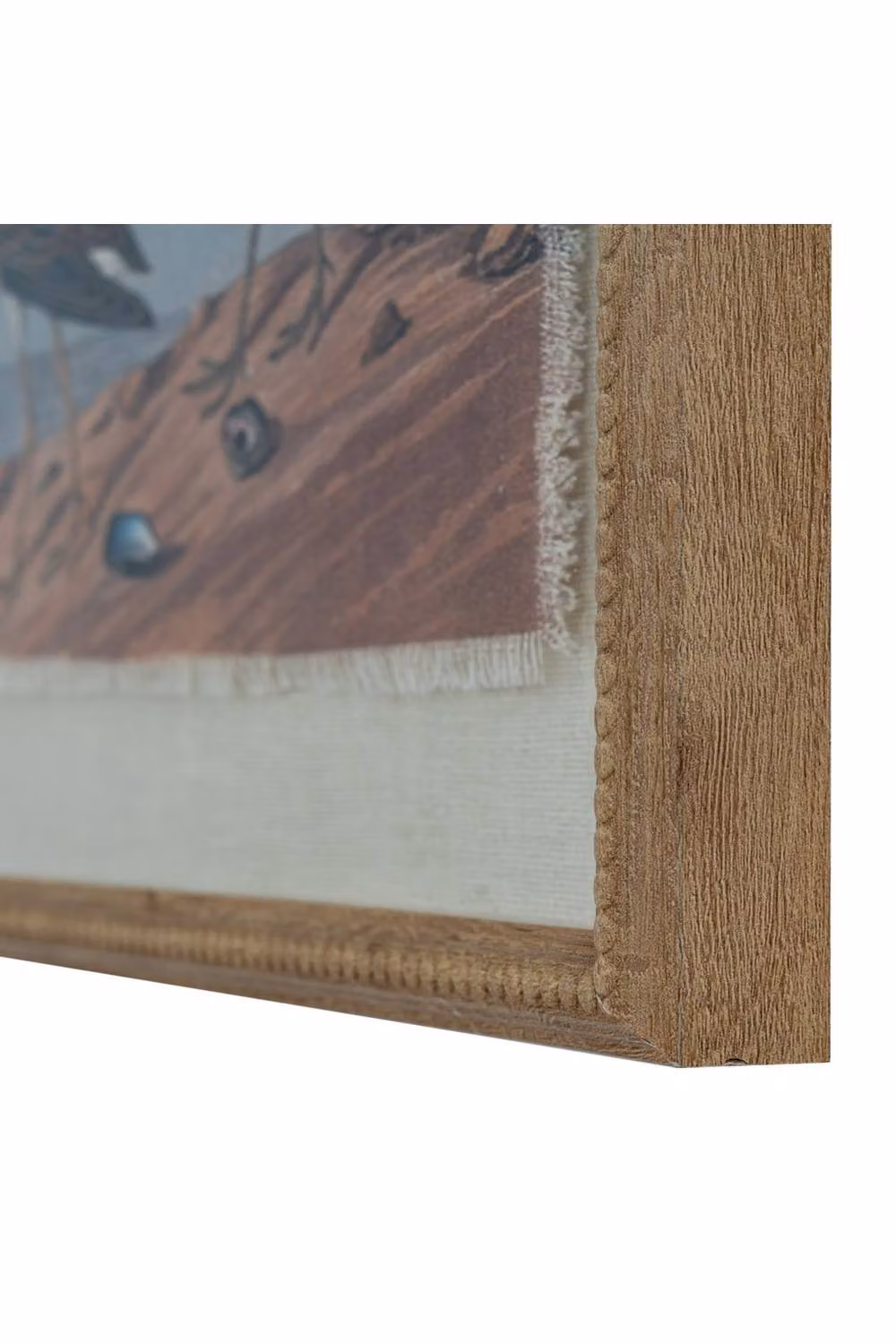KDMD Flora & Fauna Sandpipers on Linen Beaded Frame Wall Artwork in Brown – 2