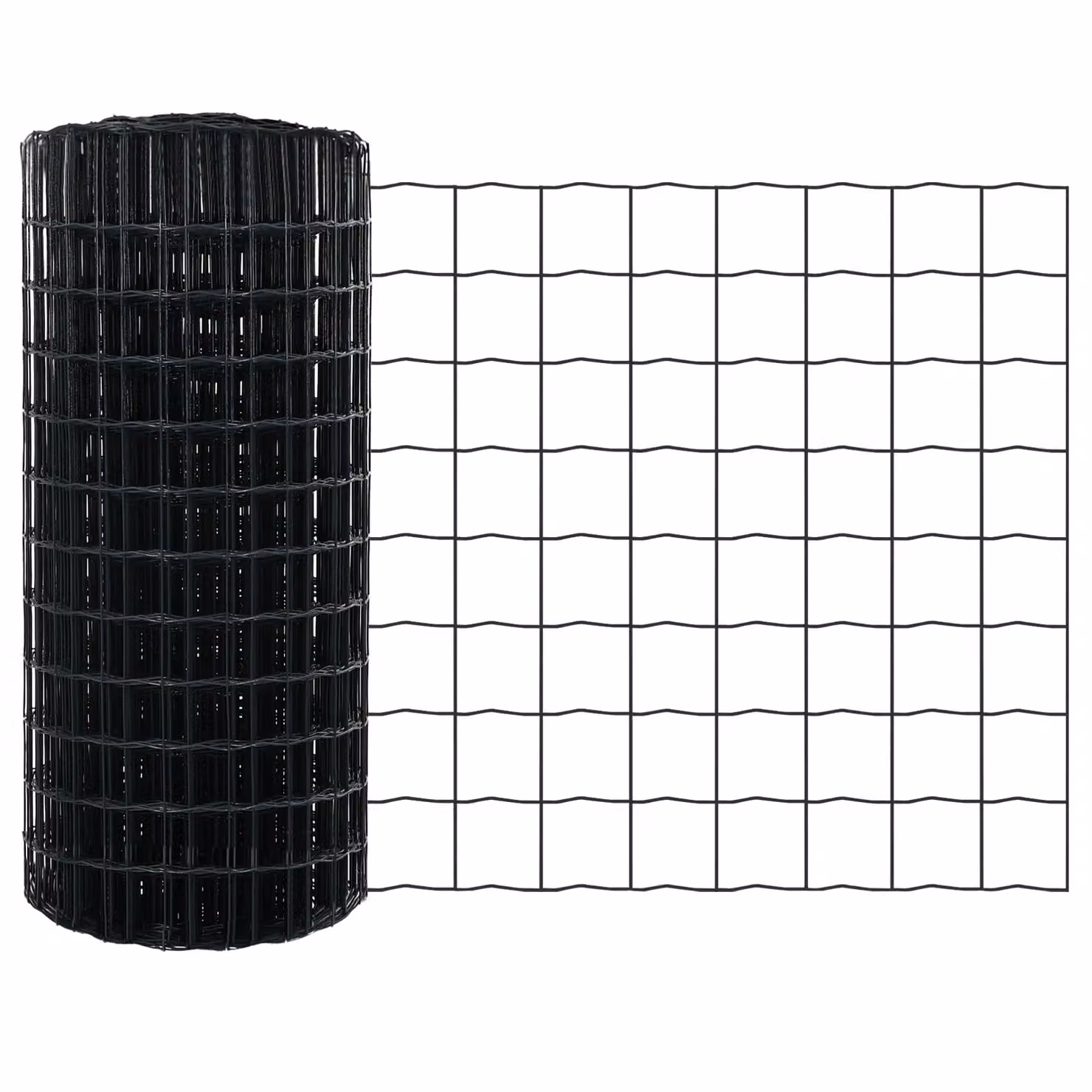 Berkfield Home Euro Fence with 7 Spike Posts, Galvanised Steel, Grey and Silver, W: 10 m, H: 0.4 m – 4