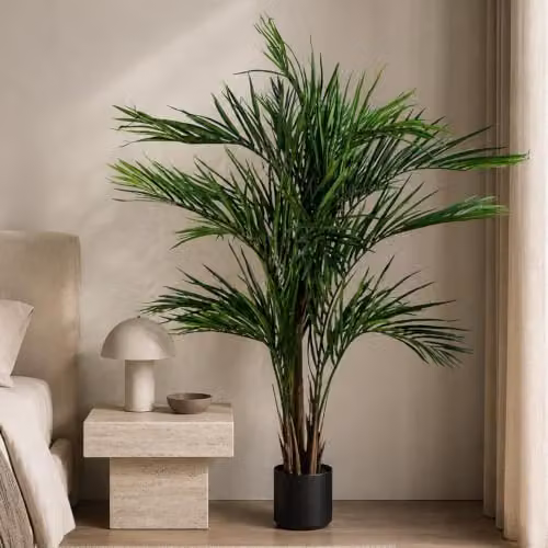 Leaf Design UK 130cm Green Areca Palm Artificial Tree – 5