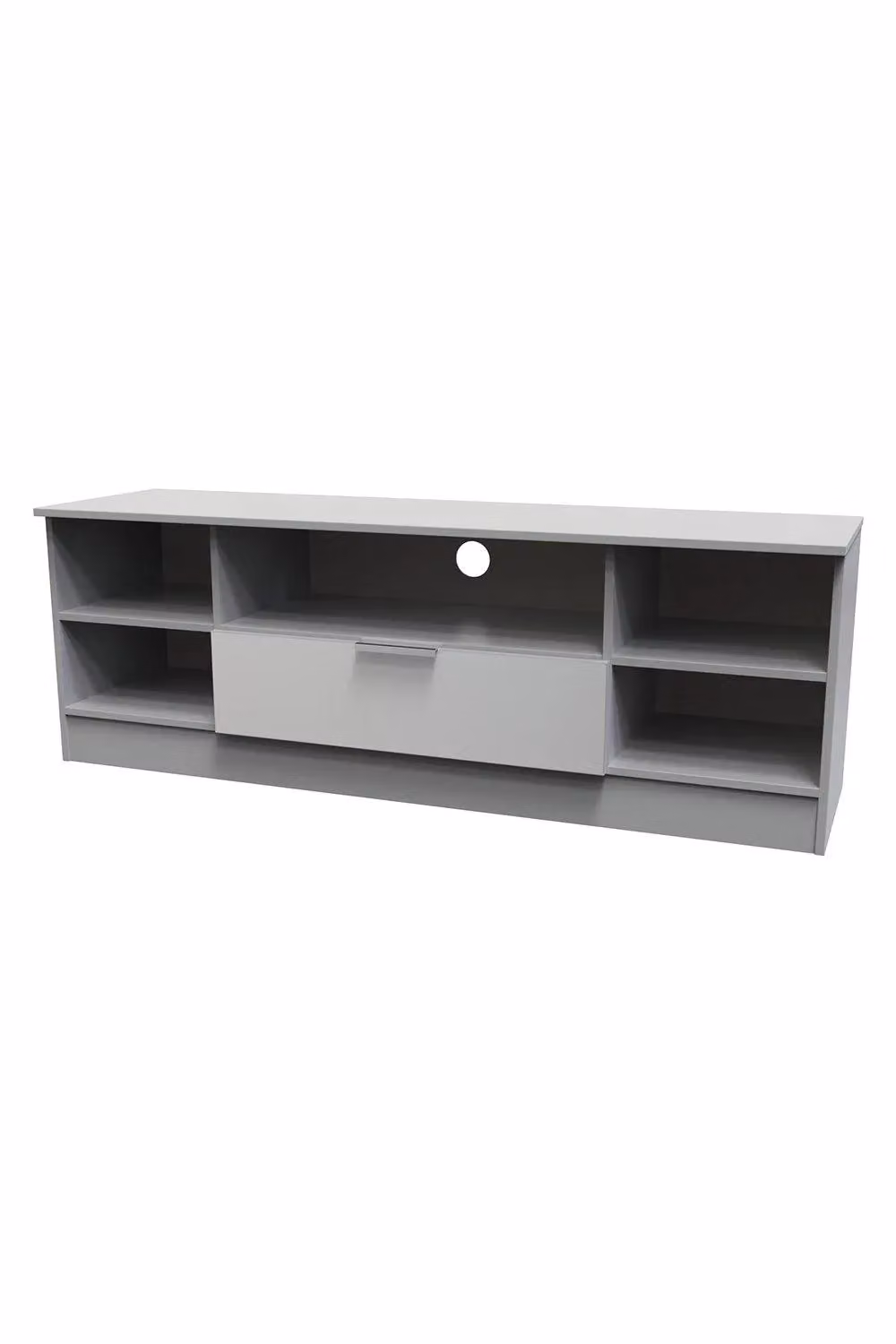 Ready Assembled 2 U Dover Wide 1 Drawer TV and Media Unit in Dark Grey – 2