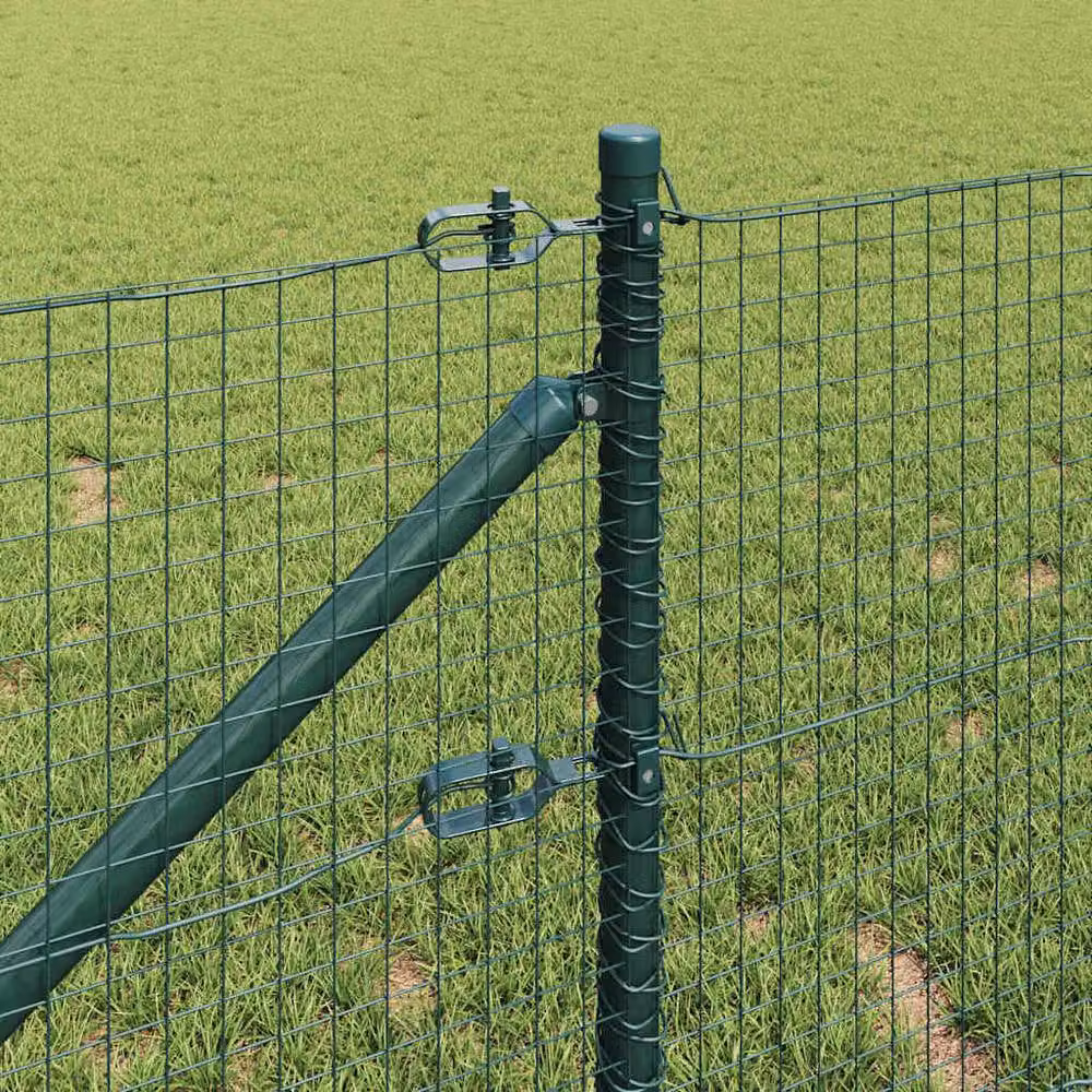 Berkfield Home Green Welded Wire Fence with 13 Spike Posts, Steel, 0.8 x 100 m – 3