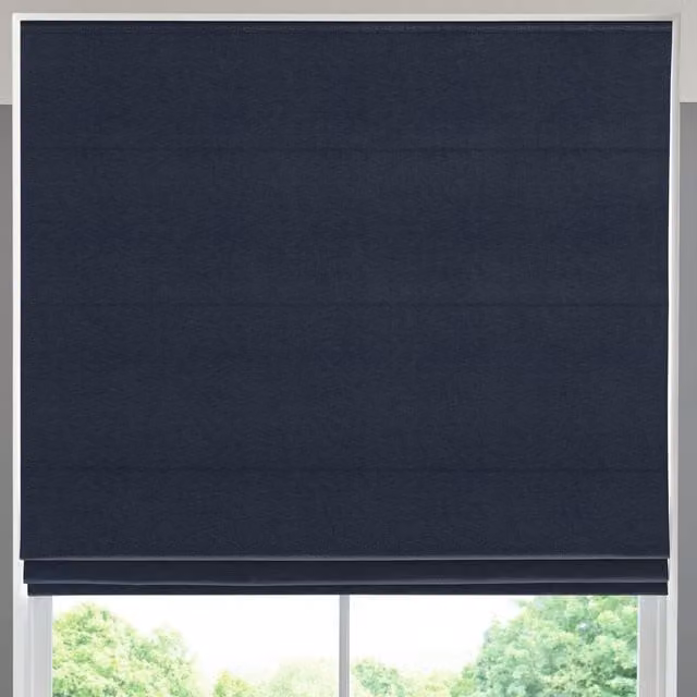 Simply Collection Mika Made to Measure Blackout Roman Blind in Blue