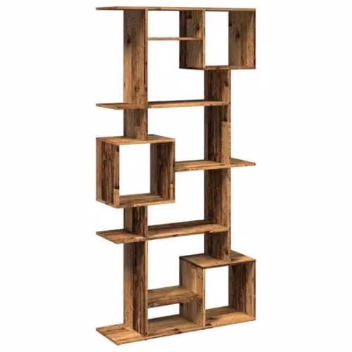 vidaXL Book Cabinet in Old Wood Brown, W/D/H: 92 x 29 x 188 cm – 1