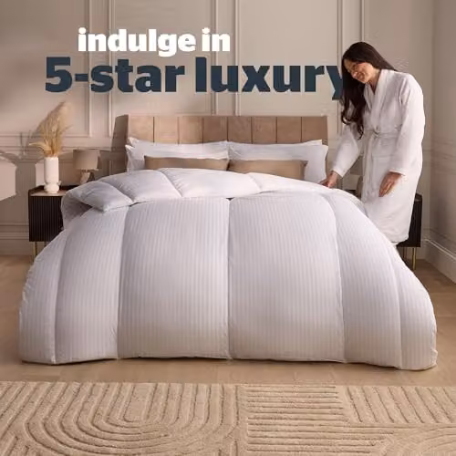 Silentnight Hotel Collection 13.5 Tog Super King Duvet, White, W/D/H: 260 x 220 cm – 2