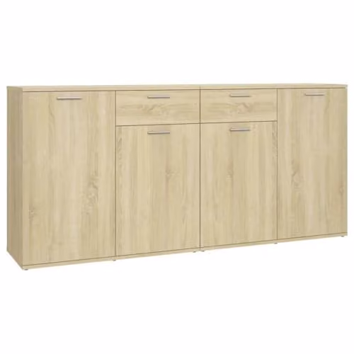 vidaXL Sideboard in Oak Sonoma, W/D/H: 160 x 36 x 75 cm