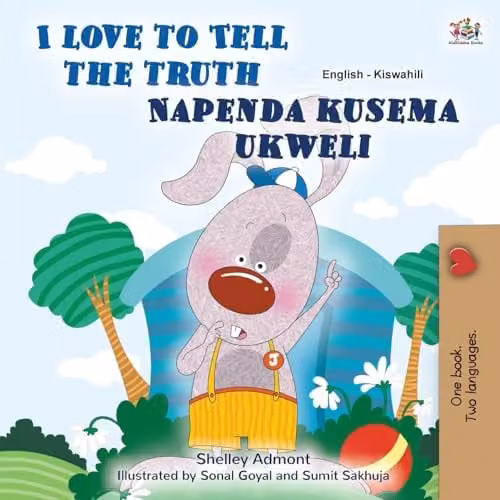 Kidkiddos Books I Love to Tell the Truth English Swahili Bilingual Childrens Book, Multicolour