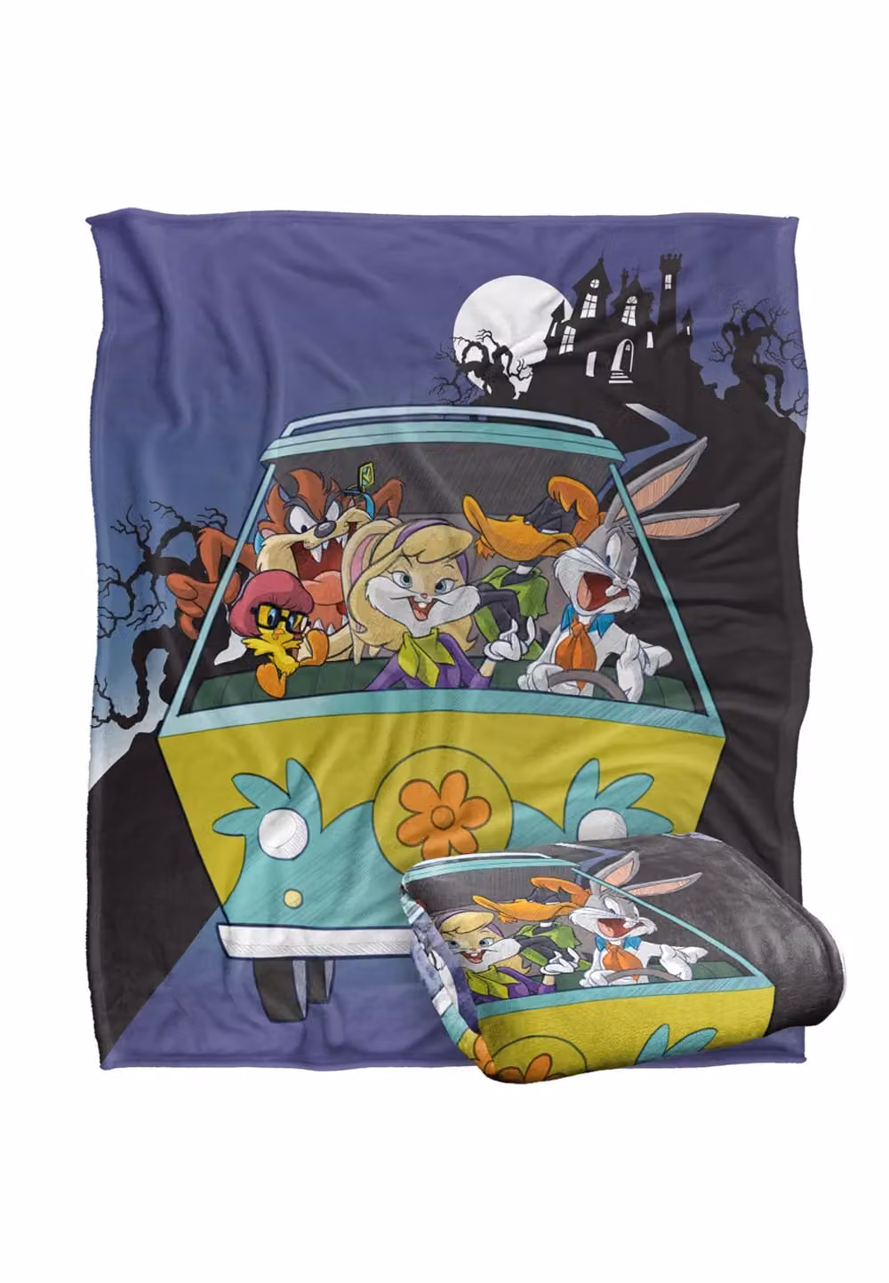 Warner Brothers Looney Tunes Silky Touch Super Soft Throw Blanket in White, W/D: 152 x 127 cm – 1