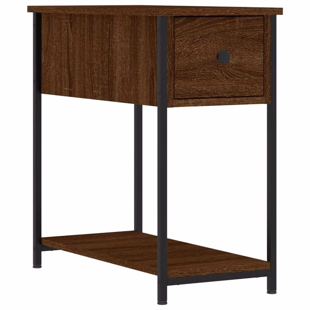 Berkfield Home Durable Bedside Cabinets, 2 Piece Set in Brown Oak, W/D/H: 30 x 60 x 60 cm – 4