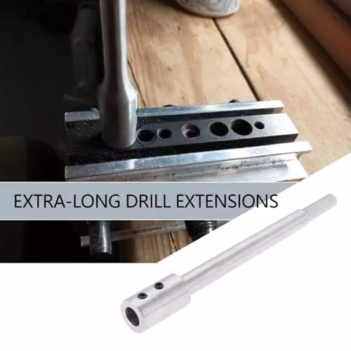 OKODOKO Silver High-Carbon Steel Drill Bit Extension Bar with 3/8 inch Shank – 3