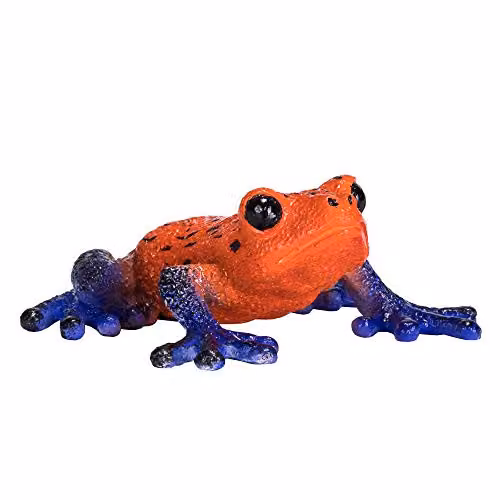 MOJO Poison Dart Tree Frog Hand-Painted Multicolour Wildlife Collection Toy Figure