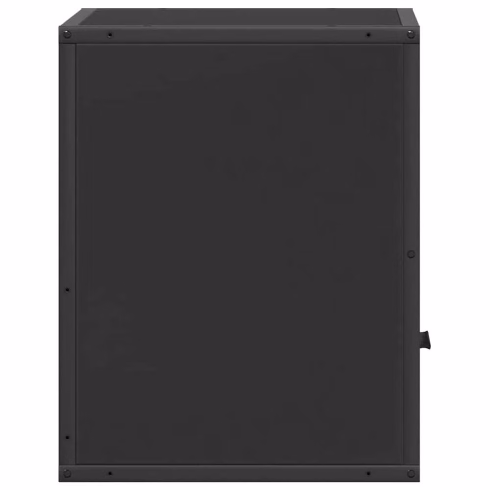 Berkfield Home Set of 2 Wall-mounted Bedside Cabinets in Black, W/D/H: 40 x 31 x 39.5 cm – 7