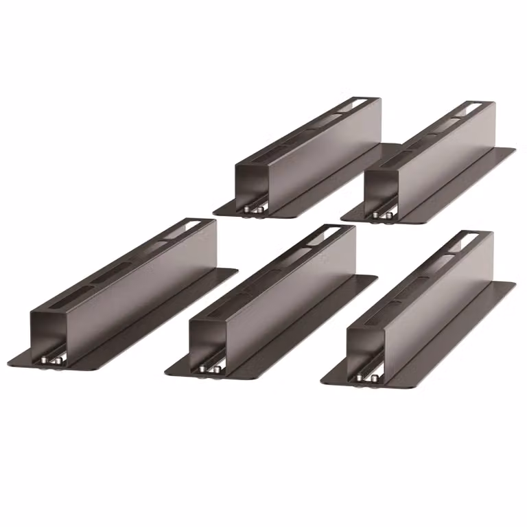 Gr8 Home Overhead Storage Bin Rack Brackets, 5 Pieces, Black