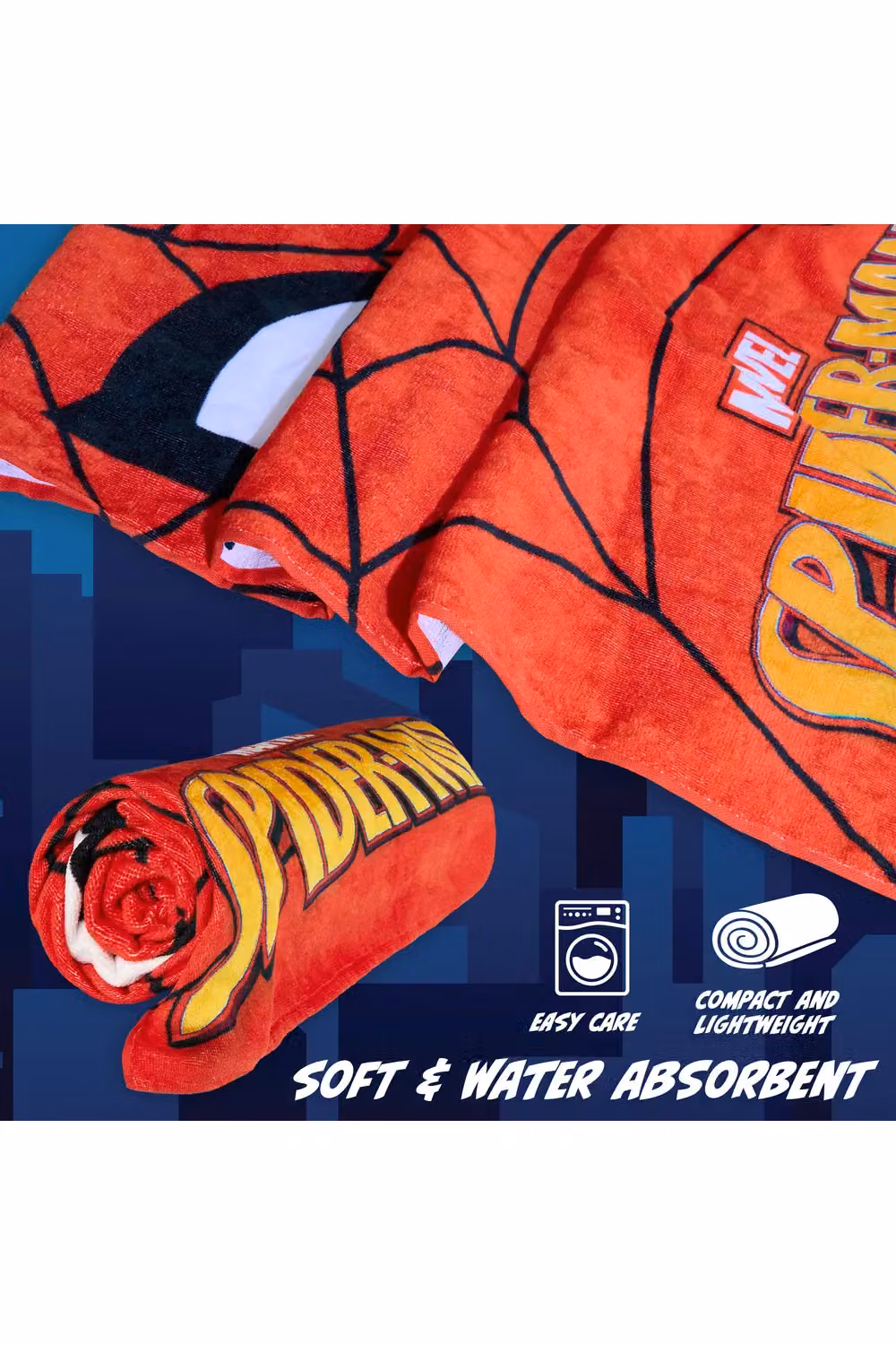 Disney Spiderman Red Cotton Beach Towel for Children W/H: 140 x 70 cm – 6