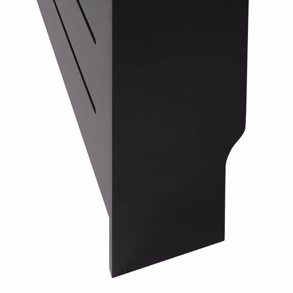 Levede Wooden Radiator Cover with 2 Drawers, Black and Brown MDF Storage Cabinet, W: 111.5 cm, H: 96.5 cm, D: 19.5 cm – 10