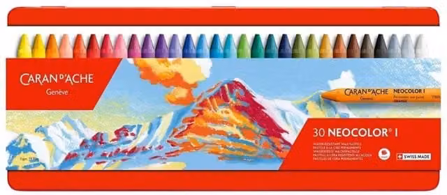 Caran d'Ache Neocolor I 30 Wax Oil Pastels in Assorted Colours
