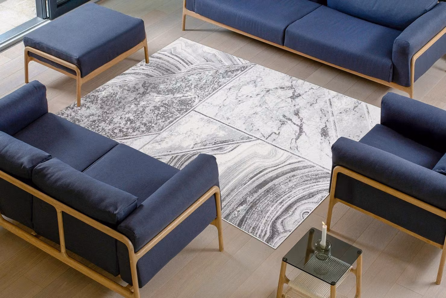 RugsX Lira Rectangular Rug in Grey, W: 160 cm, L: 220 cm – 2