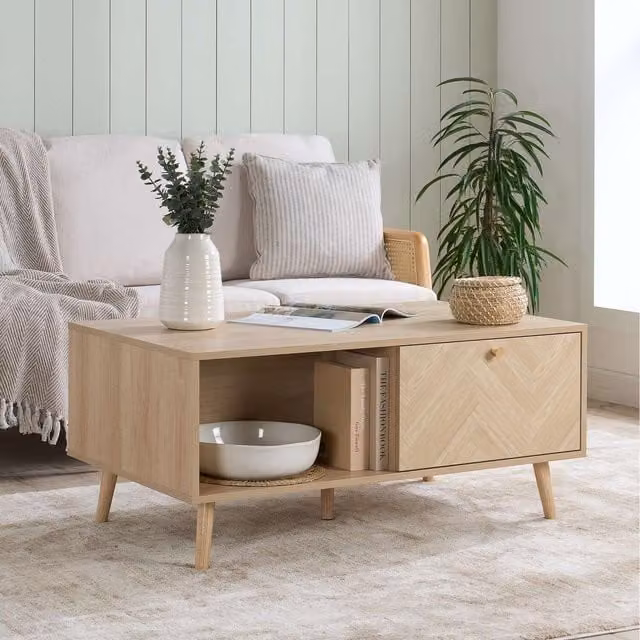 Birlea Herringford Rectangular Coffee Table in Oak Finish