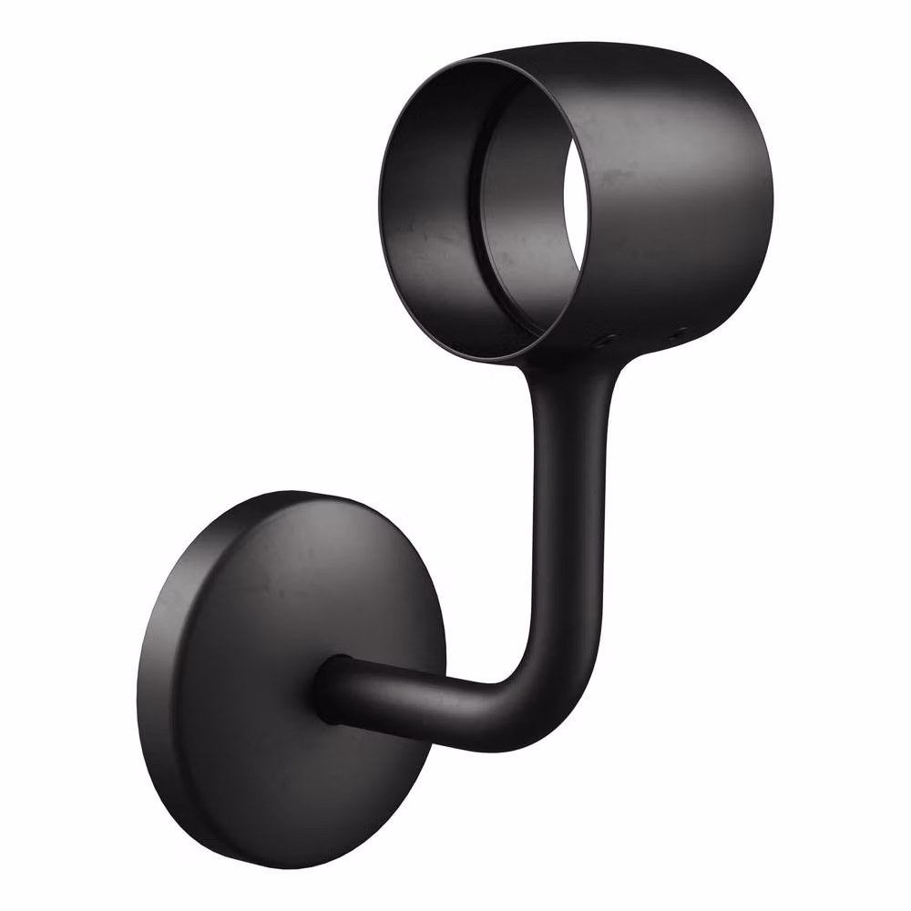 Rothley Matt Black Premium Easy Install Indoor Modern Round Stair Handrail Kit, 2.4m – 1