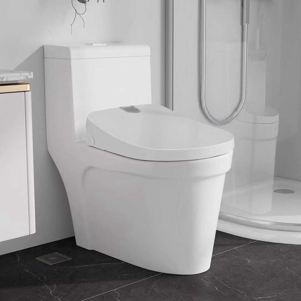 FORGEVIO Smart Electric Oval Bidet Toilet Seat in White, W: 180 cm – 3