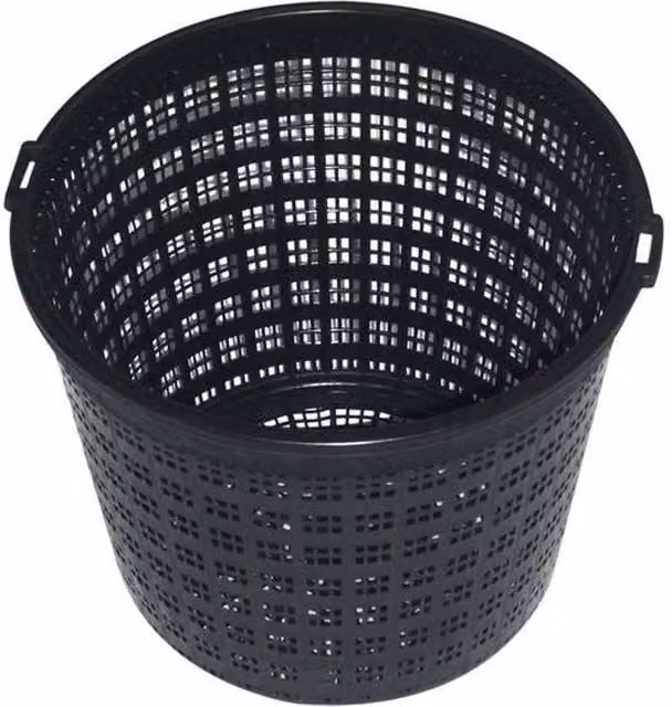 Primrose Round Black Aquatic Planting Baskets for Outdoor Ponds and Lakes, Pack of 3 – 1