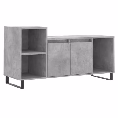 vidaXL Modern TV Cabinet in Concrete Grey, W/D/H: 100 x 35 x 55 cm
