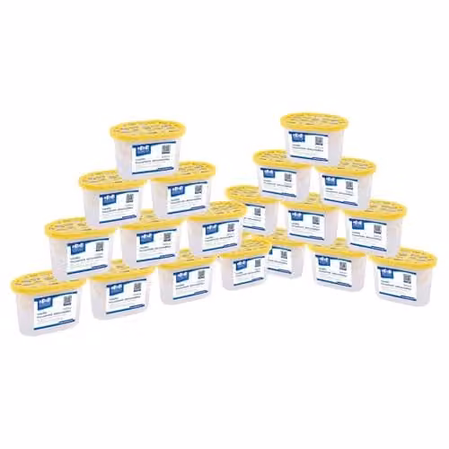 Harbour Housewares Interior Dehumidifiers, 500ml, Yellow, Pack of 20 – 1