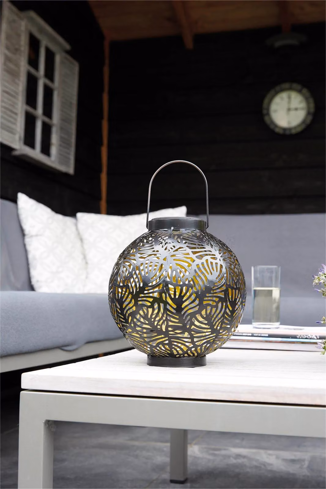 Luxform Solar Samba LED Tabletop Lantern in Black and Copper – 5