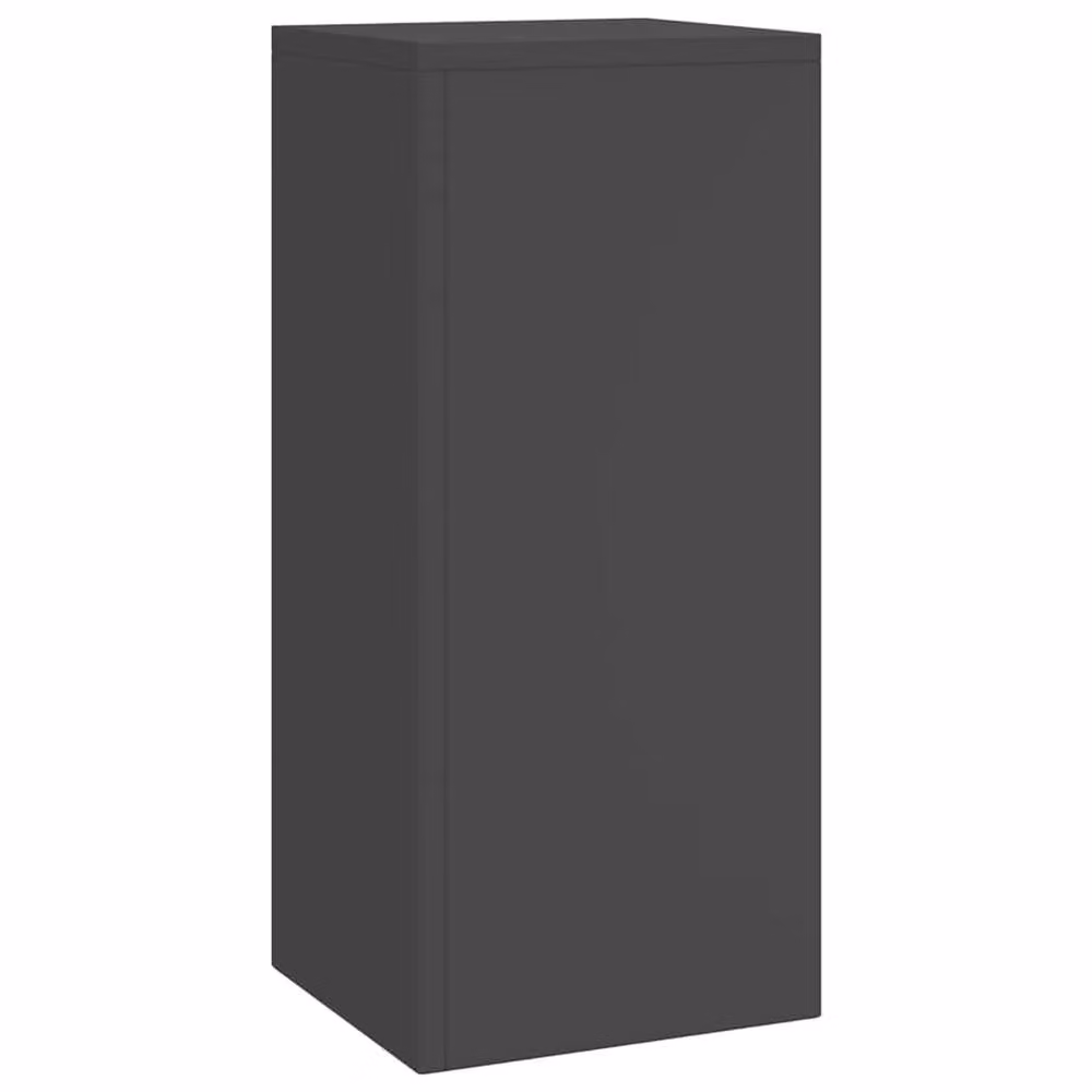 Berkfield Home Outdoor Pillar Plant Stands, 2 Piece Set, Black Steel, W/D/H: 24 x 24 x 55 cm – 3