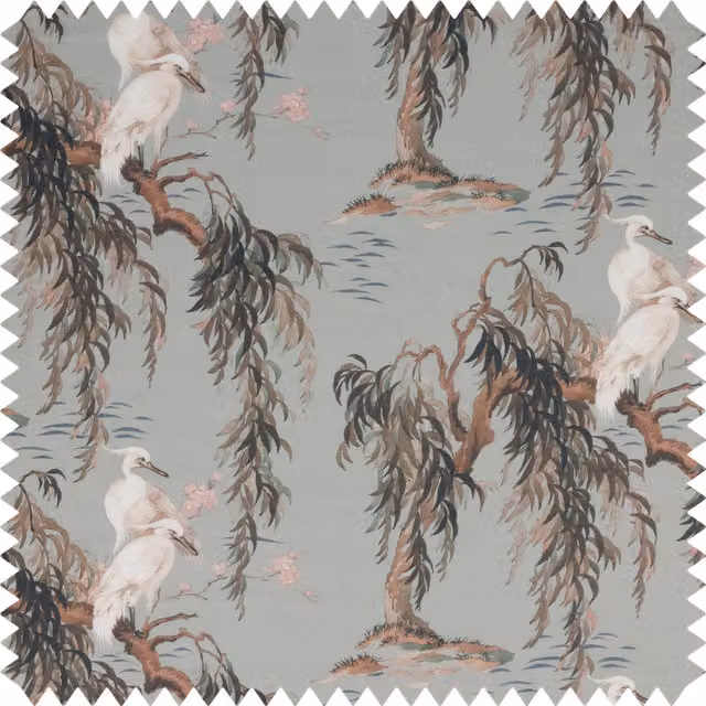 House of Hackney ZEUS Sheer Organic Curtains in Eau De Nil