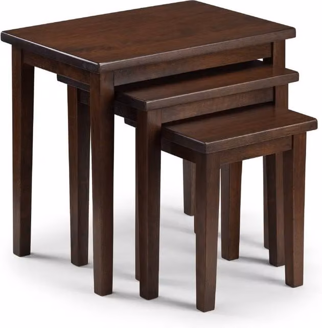 Cheshire Inverlochy Nest Of Tables in Mahogany Dark Brown Wood – 1