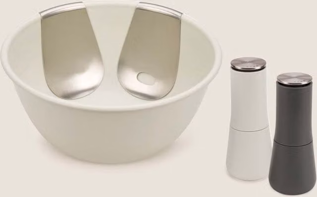 Joseph Joseph Uno Salad Bowl and Mill Set in Multicolour and White