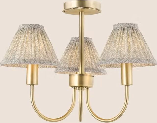 Laura Ashley Willowbrook Multi Ceiling Light in Antique Brass