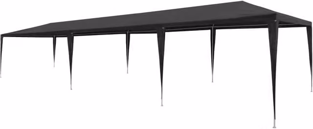 Berkfield Home Party Tent in Anthracite Black, W: 9 m, D: 3 m, H: 2.55 m – 1