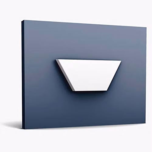 Orac Decor W101 Modern Trapezium 3D Wall Panel in White