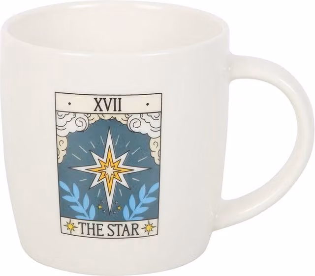Kingsbury Gifts White Ceramic Vintage Tarot Mug - The Star